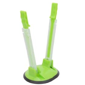 1pc Baggy Rack Holder For Food Prep Bag/Plastic Freezer Bag/Ziplock Bag Holder Stand, Meal Planning/prep Bag Holders (Color: Green)